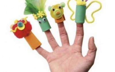 Marionetas de dedo hechas con goma eva
