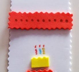 Tarjeta de cumpleaños, manualidad fácil en foamy