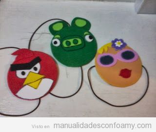 Manualidades para niños, convertir un CD en un Angry Birds para decorar