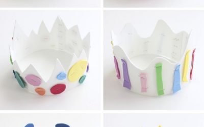 Coronas de princesas en goma eva, una idea genial para una fiesta infantil