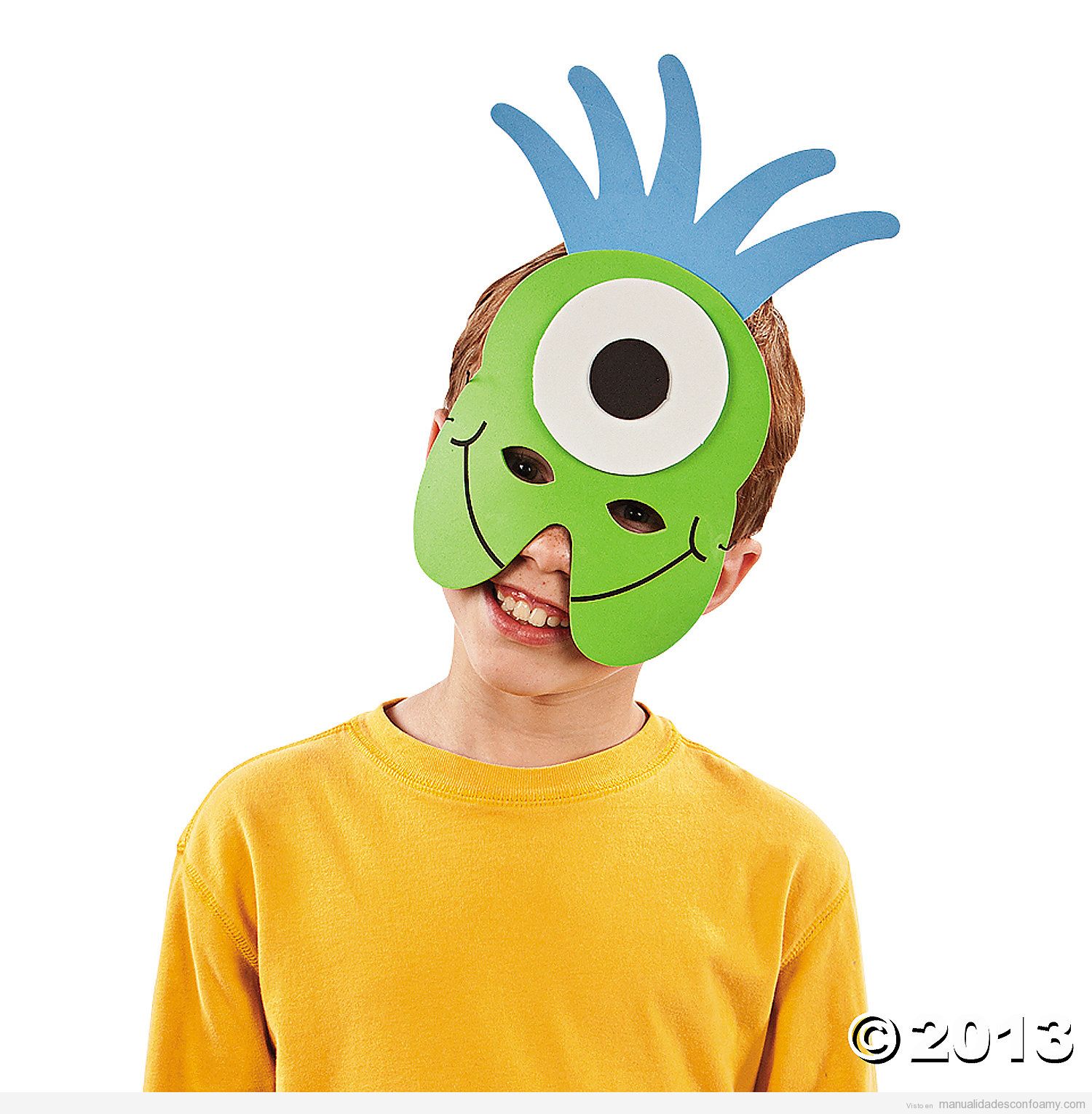 Máscara de goma eva de Mike de Monstruos SA