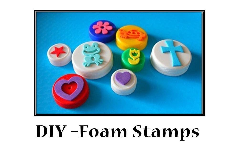 Cómo hacer unos sellos con formas de goma eva, videoturorial