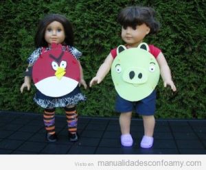 Disfraz Angry Birds en foamy