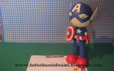 Muñeco Fofucho  Capitán América hecho con goma eva (videotutorial)