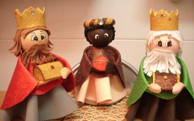 Cómo hacer muñecos fofuchos de los Reyes Magos (videotutorial)
