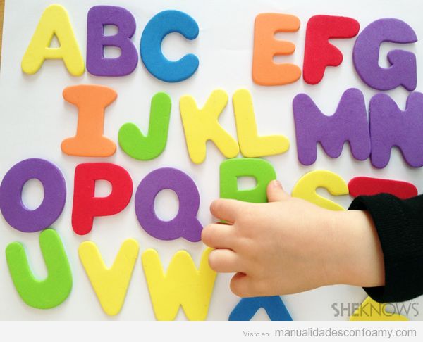 ABC de goma eva, manualidad fácil para hacer con niños y niñas de preescolar