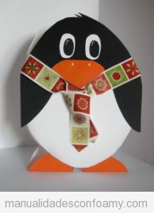 Pingüinos de foamy, manualidad para niños en Navidad 3