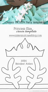 Patrones gratis Corona Elsa Frozen y Sven foamy 2