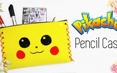 Estuche de goma eva DIY sin coser de Pikachu, vídeo paso a paso