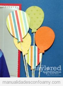 Decoración cumpleaños con globos de goma eva 3
