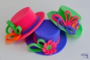 Manualidades goma eva primavera sombreros